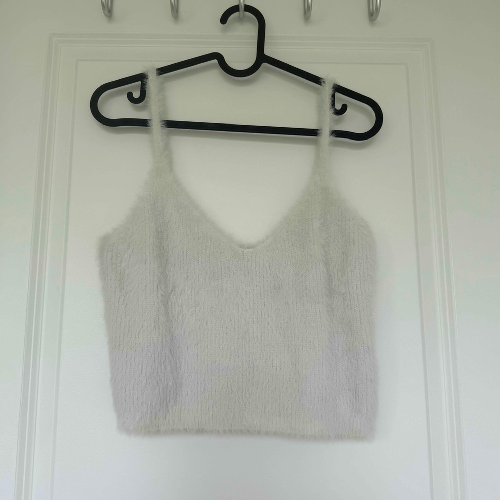 Wild Fable light blue fuzzy tank